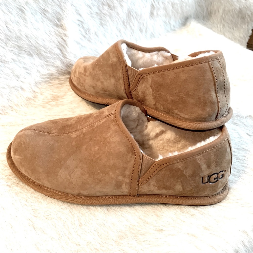 NEW Unworn! UGG Mens suede & sheepskin slippers 12